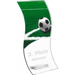 Skleněná trofej CR4142M2 | Fotbal